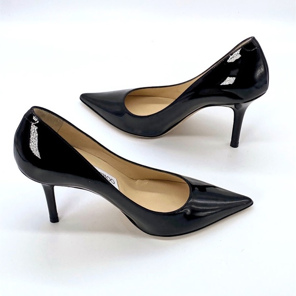 JIMMY CHOO Romy Patent Pointed-Toe 85mm Pumps - Picture 7 of 9